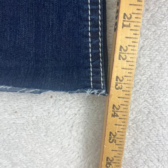 Miss Me Chloe Boot Dark Wash Jeans Sz 29 Altered Cropped to 23" Inseam Capri - Picture 4 of 11